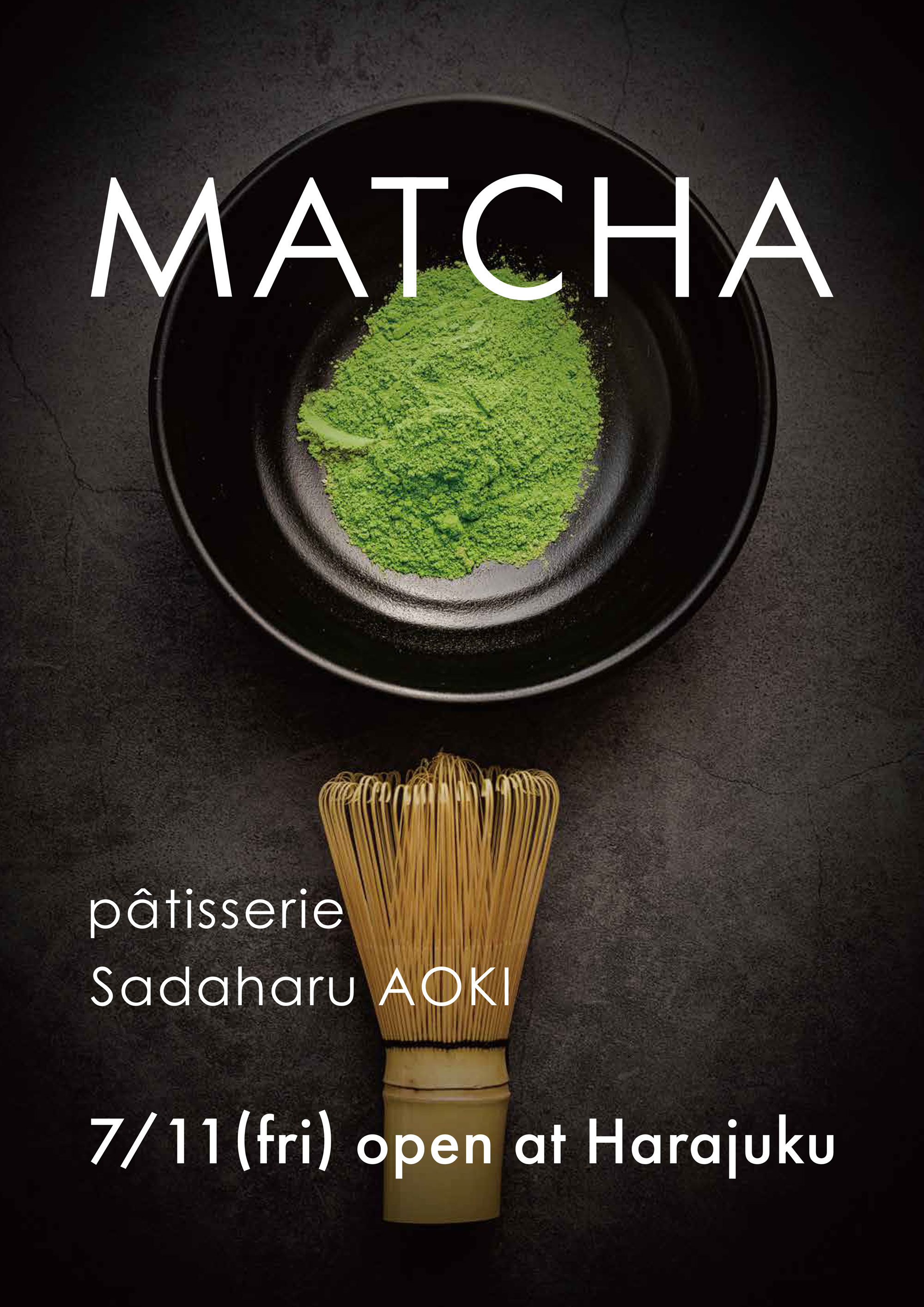 patisserie SadaharuAOKI MATCHA 7/11 open at Harajuku